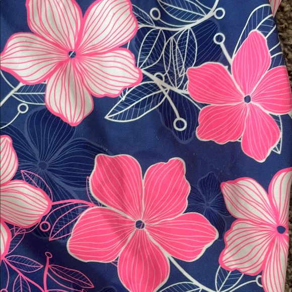 GK Kids Dance Leotard - Navy and Pink Floral - Picture 5 of 6